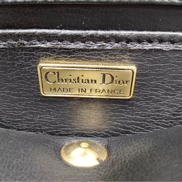 Christian Dior Shoulder Bag Black Leather - Picture 6 of 8